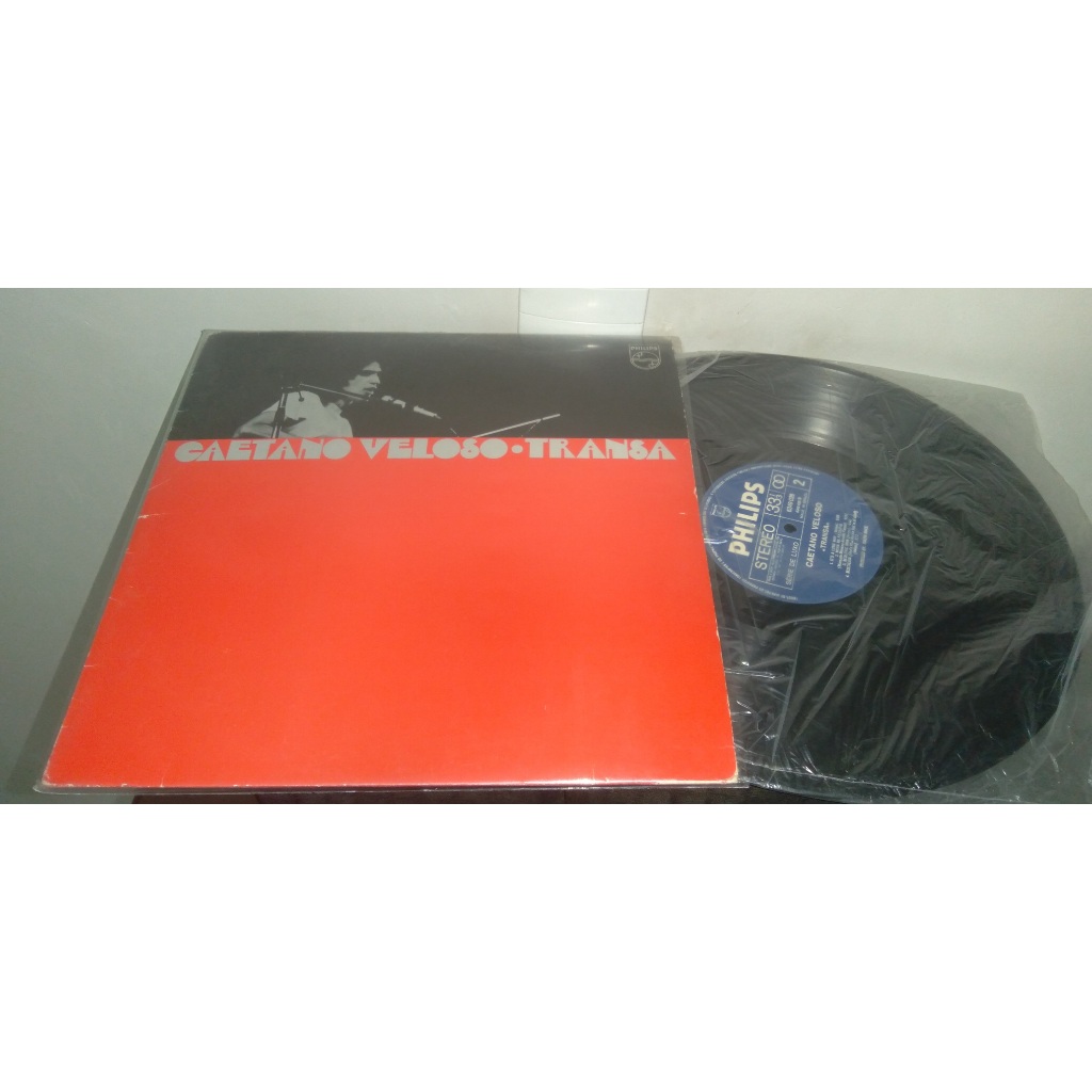 Disco Vinil Época Caetano Veloso Transa 1972 LP Capa Simples