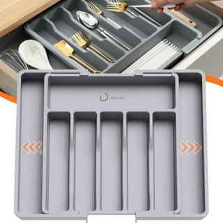 Organizador de Gaveta Porta Talheres Extensível Separador Gaveteiro Ajustável Para Cozinh…