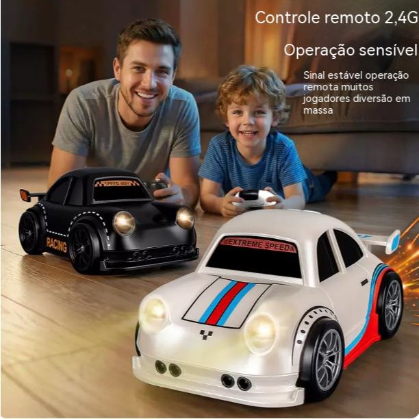 Carro de Drift 4WD Inteligente Recarregável • Controle Remoto • Sensorial • Luzes LED e Som