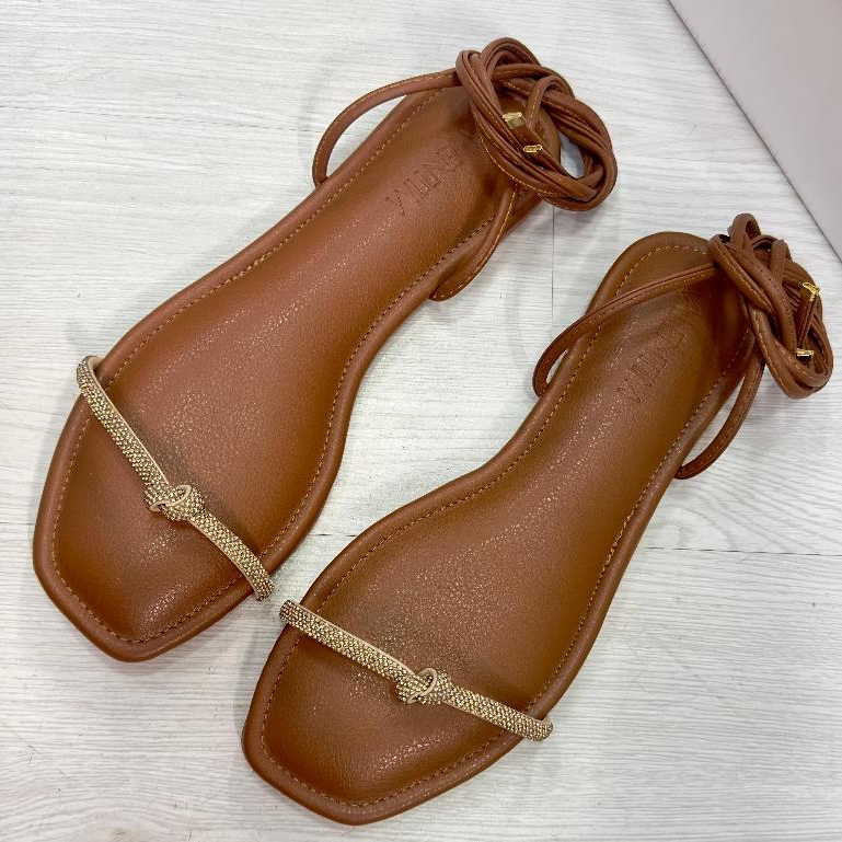 Sandália Feminina Casual Confortável Rasteirinha Antiderrapante Moda