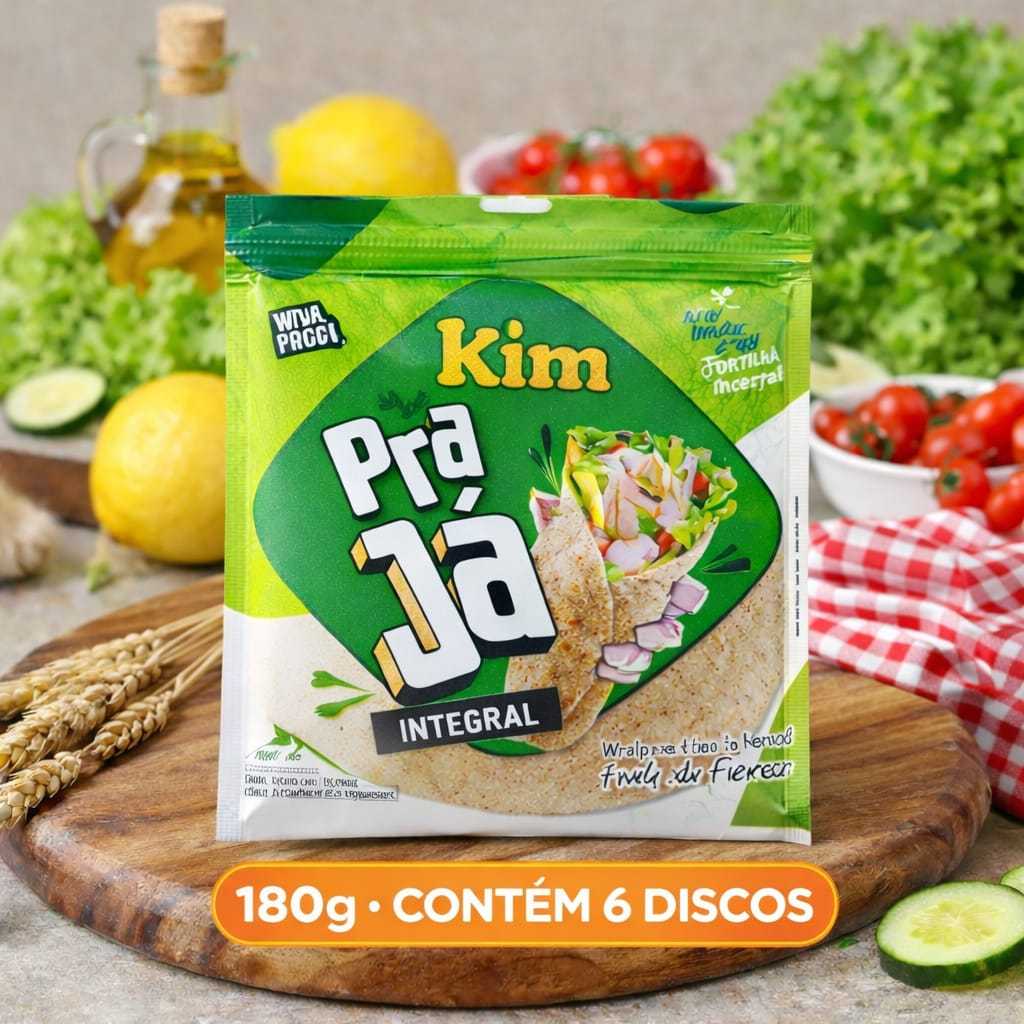 Tortilha Integral 180g com 6 Discos Integral Envio Imediato