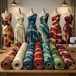 Tecido Estampado - Sedinha - Seda Begonia em Oferta na Shopee