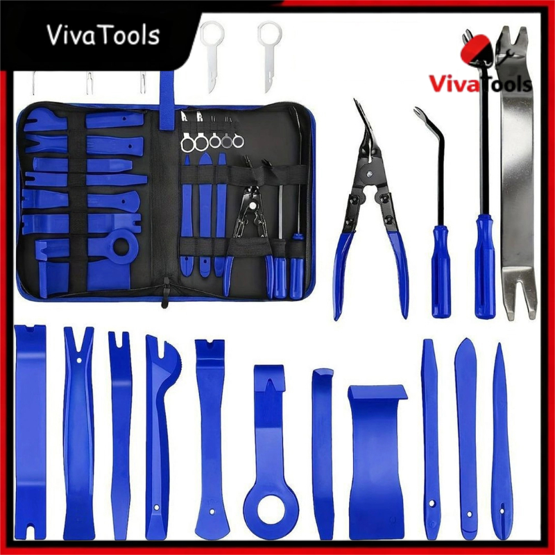 Kit Profissional para Remoção de Parachoque 19/39 Peças em Nylon | Não Danifica Pintura do Carro | Ideal  Profissionais