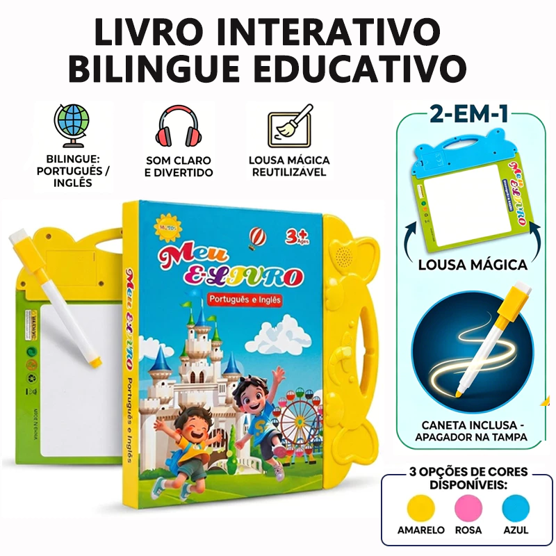 Livro Educativo Infantil Bilíngue Interativo com Som — foto 9