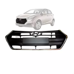 Grade Dianteira Hyundai Hb20 2016 2017 C/moldura Friso Cromada