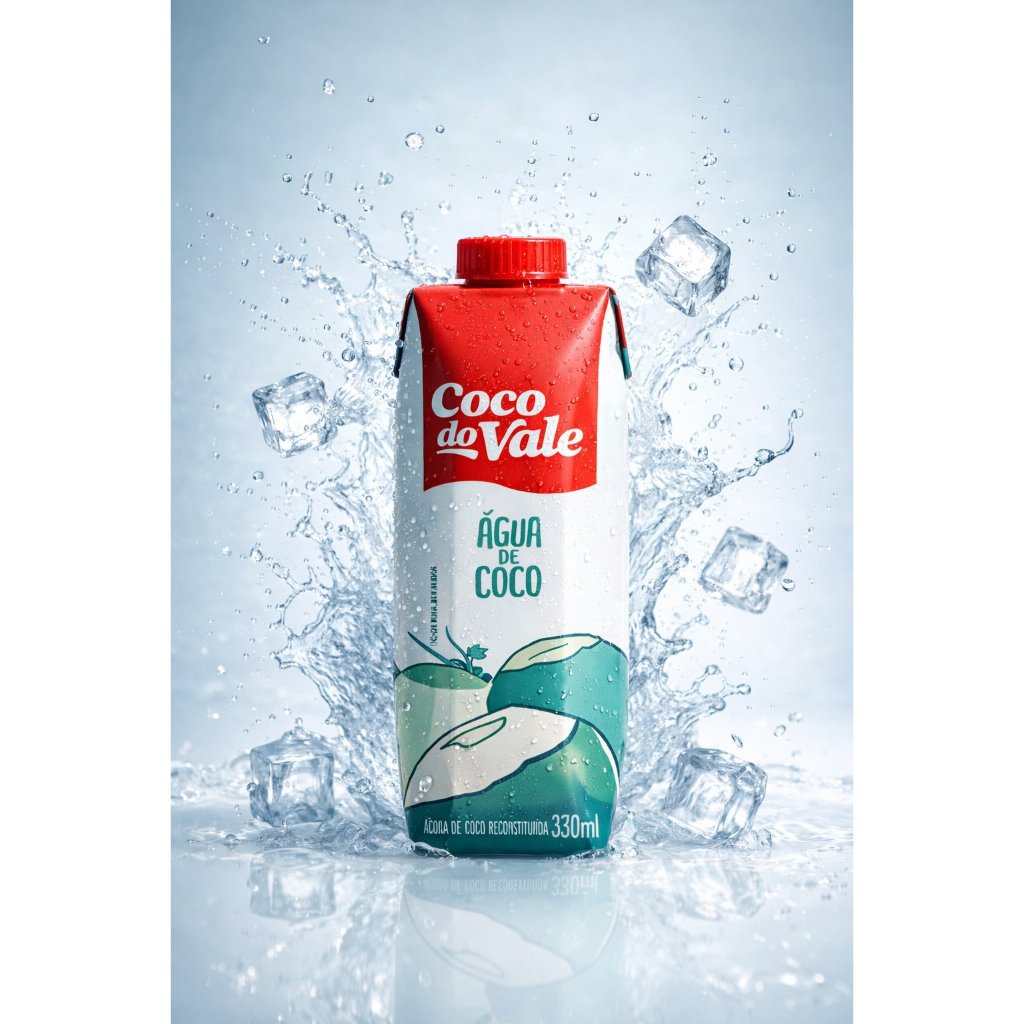 Água De Coco Coco Do Vale 330ml - Cx Com 12 Unidades