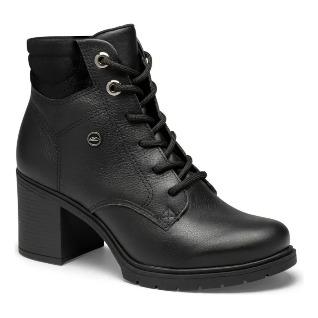 Bota Dakota Coturno Em Couro Tratorado Com Salto Bloco D0461