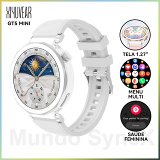 Smartwatch Relogio XiYuVear GT5 Mini, Chamada BT, Monitoramento Saúde, Tela HD, Estilo Fashion em Oferta na Shopee