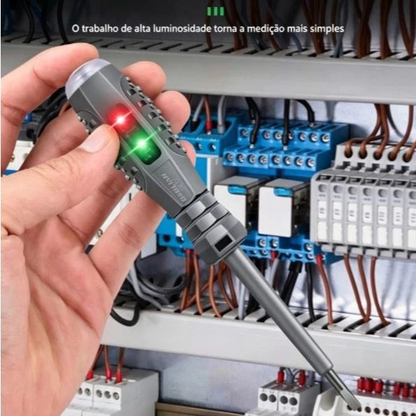 Chave de Fenda Magnética com Caneta de Indução - Ferramenta Profissional para Eletricista — imagem 1