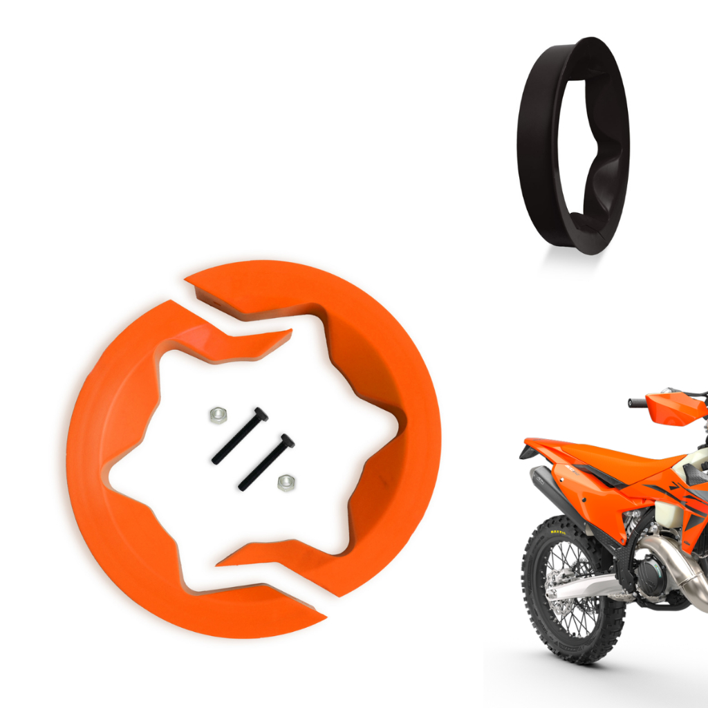 Protetor Cubo Roda Anti block Traseiro Biker Ktm 250 300 350 450 Beta Gas Gas 2T 4T Trilha Off Road