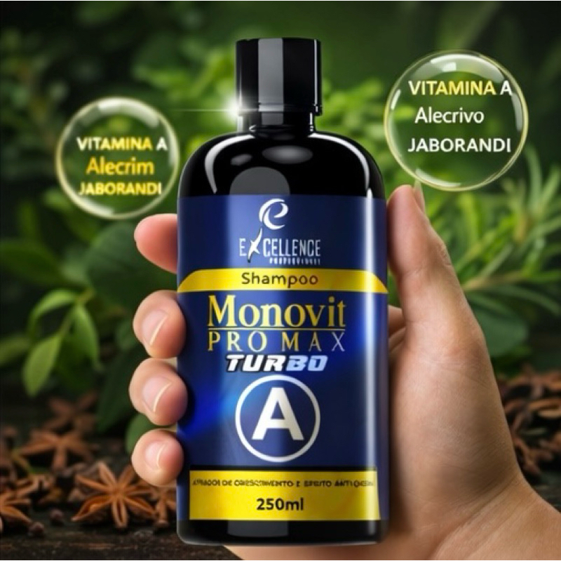 Shampoo de Crescimento Capilar PRO MAX A Bomba de Vitaminas 250ml Excellence