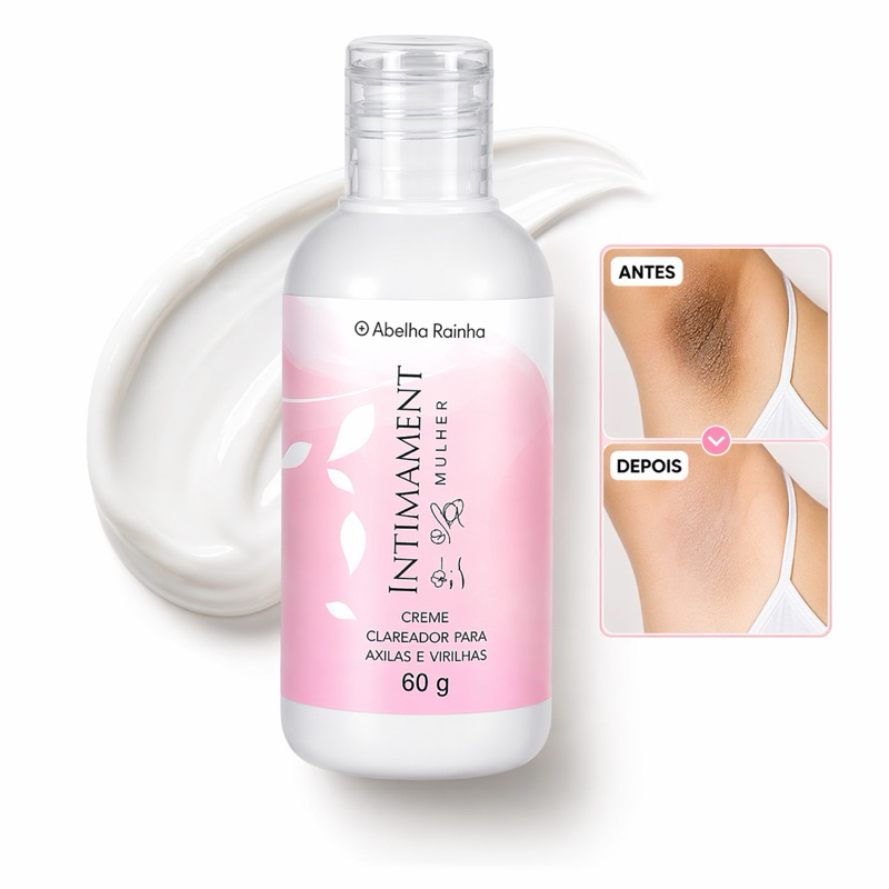 Clarear Axila Escura e Virilha Creme Clareador Íntimo Intimament Mulher 60g Reduz Manchas Uso Contínuo
