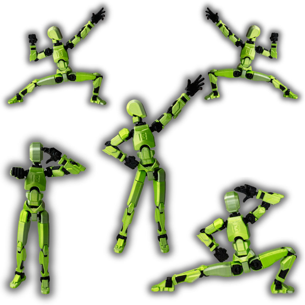 Boneco Articulado DUMMY 13 Robô + Acessório Surpresa Para Brincadeiras Criativas - Envio imediato