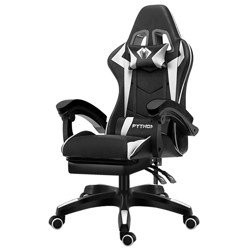 Imagem Cadeira Gamer Ergonômica Profissional Reclinável c/ Apoio de Pés Escritório Presidente Confortável Suporta 150kg Premium