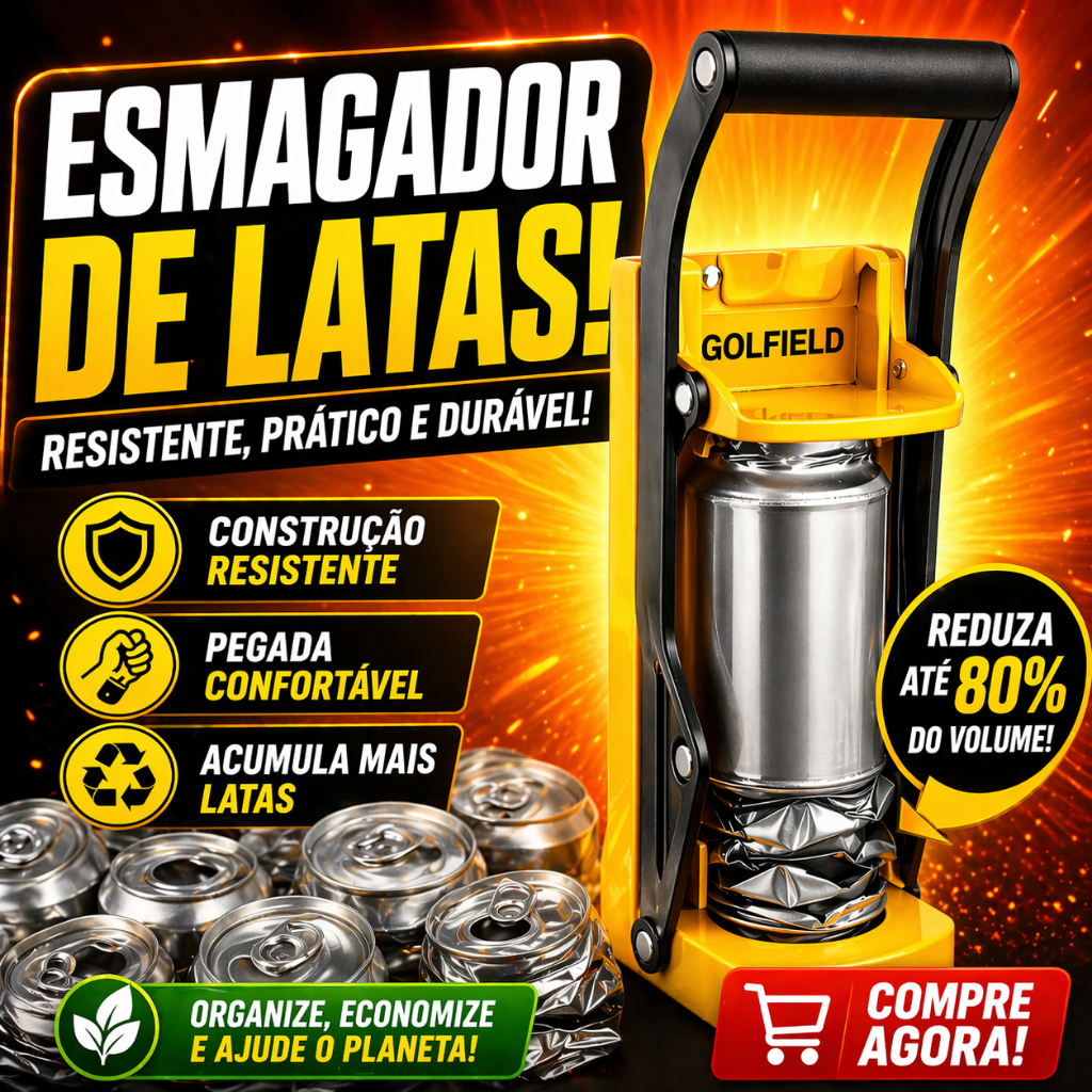 Amassador De Latinhas Latas Latão Cerveja Com Abridor De Garrafas em Oferta na Shopee