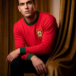 Camisa Portugal Retrô 1966 Manga Longa Edição Especial Masculina