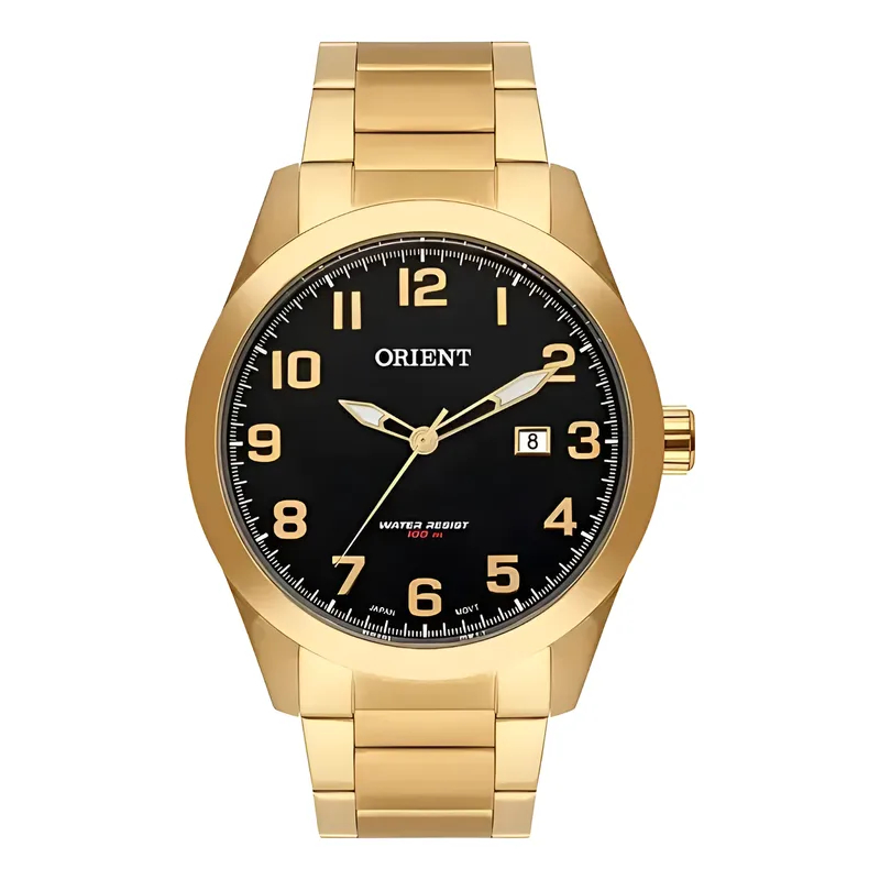 Relógio Orient Original Dourado Masculino Estiloso Elegante MGSS1180P2KX