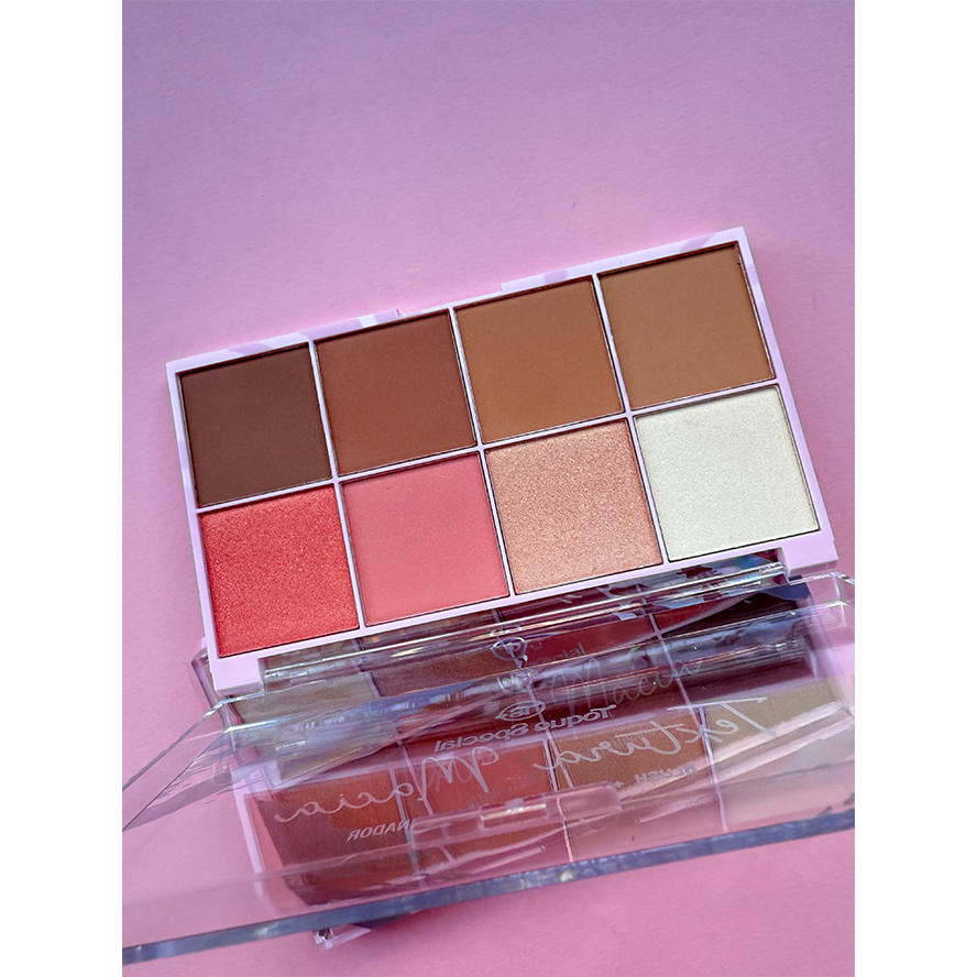 MARBLE - PALETA DE CONTORNO, BLUSH E ILUMINADOR Lové Rain
