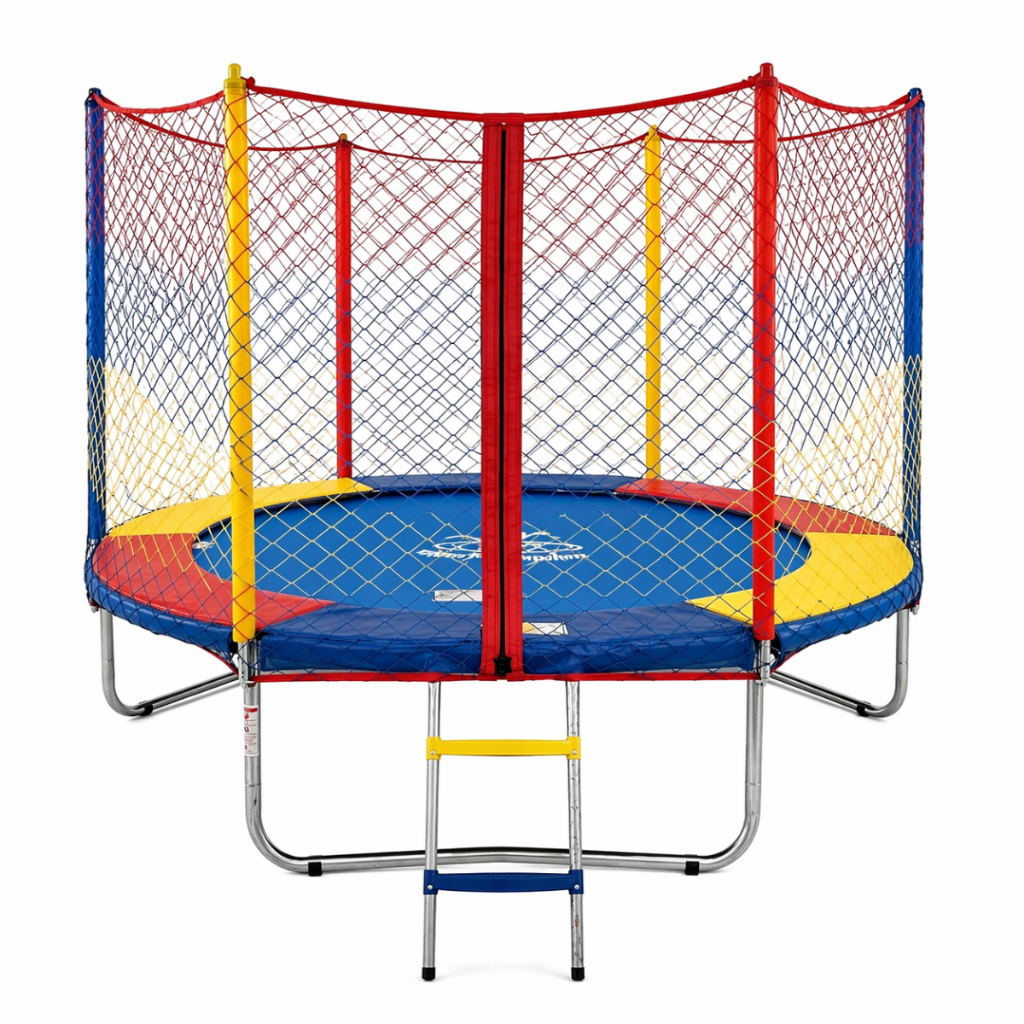 Cama Elástica Infantil Pula Pula Grande 2,00m Qualidade Premium Lona Azul Henri Trampolim