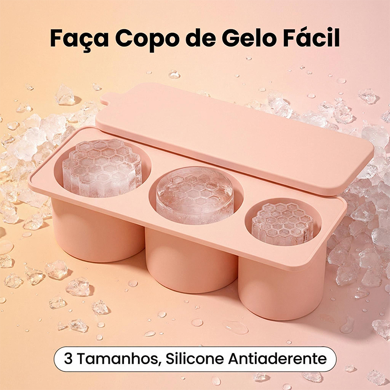 Ice Mold Tray For Cup With Lid Part 3 Sizes Cylindrical Shape for Silicone Bottles Cups