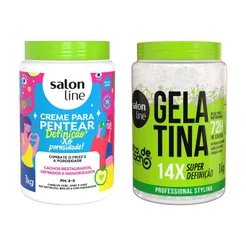 Kit Creme para Pentear Xô Porosidade & Selagem Máxima e Gelatina Super Definição