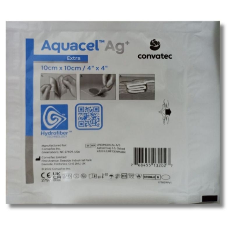 5 Placas Aquacel Ag Extra + 09/2026 Curativos Especial com Prata Cura Feridas Cicatrização ORIGINAL