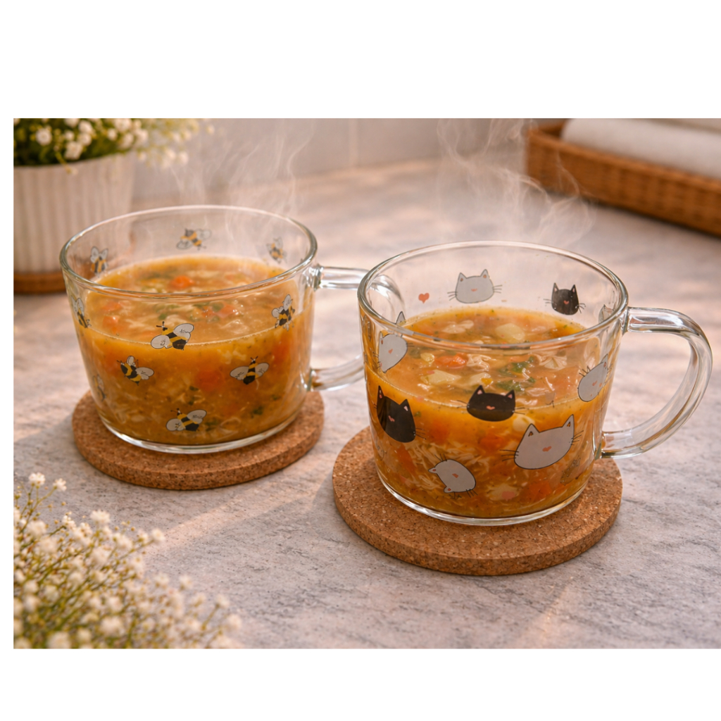 Caneca com Suporte Petit lindinha para tomar café /chá/sopa 350ml