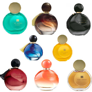 Deo Perfum Far Away Infinity, Royale, Glamour, Original, splendoria ou Beyond 50ml cada Perfume