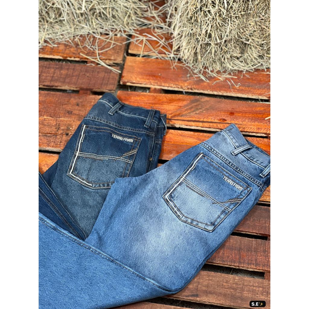 Calça Jeans Texas Farm Masculina Country Tradicional 100% Algodão Top