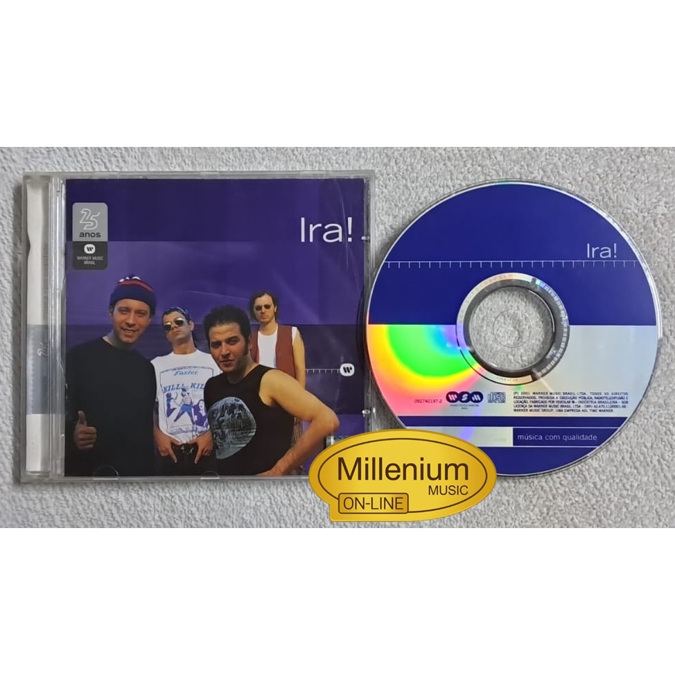 CD Ira! Grandes Sucessos Warner 25 Anos 2001 Original Gravadora Colecionador Ótimo Estado