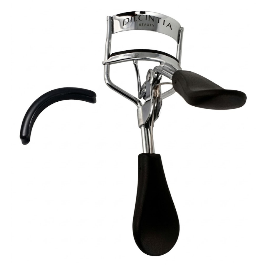 Curvador/Modelador para Cílios, Aço Carbono, na cor Black, C/ 1 refíl grátis.