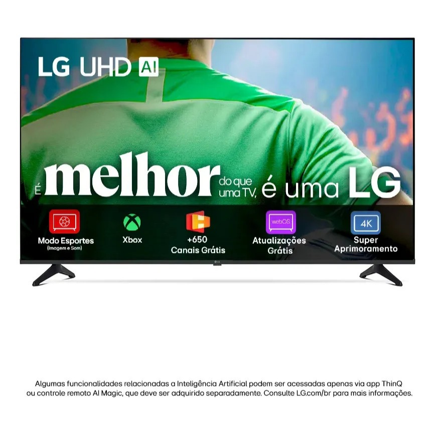 Smart TV LG UHD AI 4K 43" – 43UA7500PSA | 4K HDR10 Pro, webOS 25, AI α7 Gen8, Wi-Fi/Bluetooth