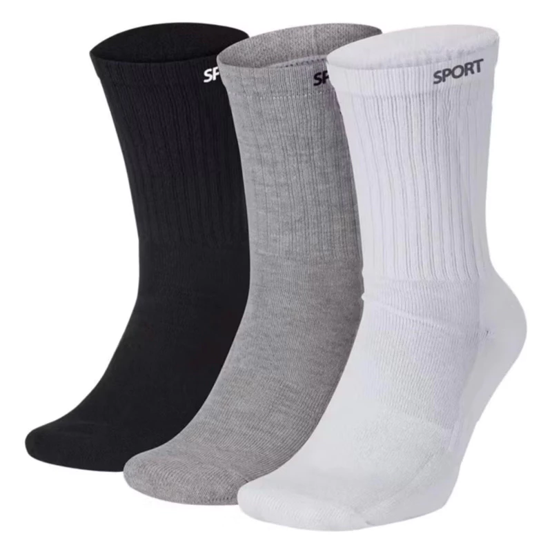 Kit ate 24 Pares Meias masculina SPORT Algodão cano alto/longo — imagem 1