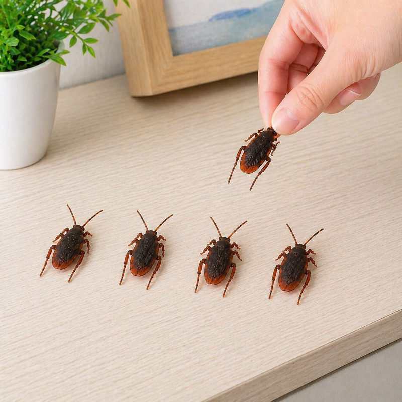 Kit Inseto Falso De Borracha Para Pegadinha Decoração Festa Temática