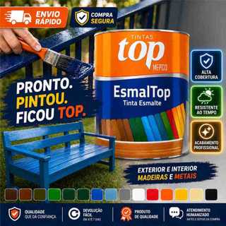 Esmalte Sintético MEPCO 900ml – Tinta para Metal e Madeira com Alta Resistência e Ótima cobertura