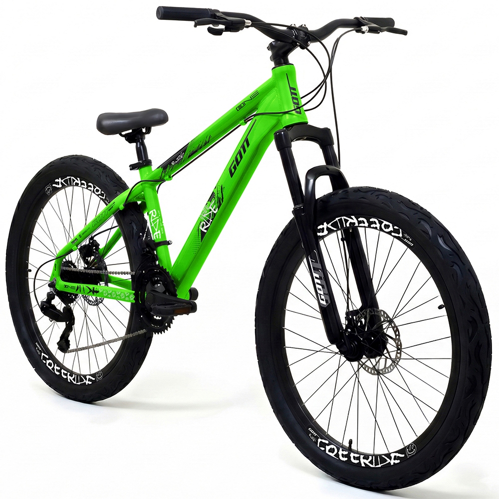 Imagem Bicicleta Aro 26 FreeRide Alumínio Gott One 21 Velocidades Freio a Disco e Suspensão Bike