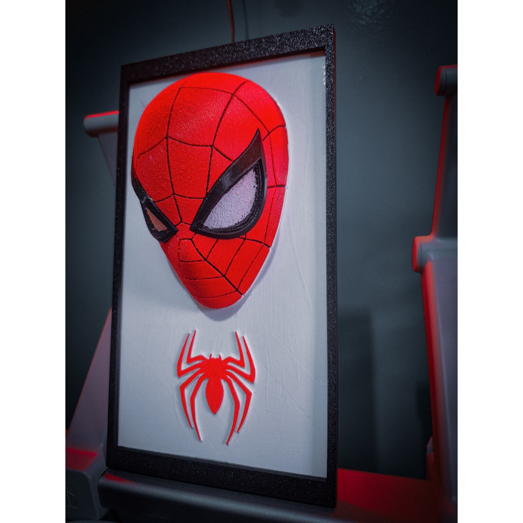 Quadro de Parede Máscara Homem Aranha