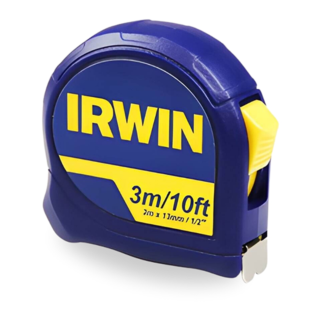 Trena Fita Standard 3 Metros 1/2" Trava Ferramenta Profissional Gancho Magnético Aço