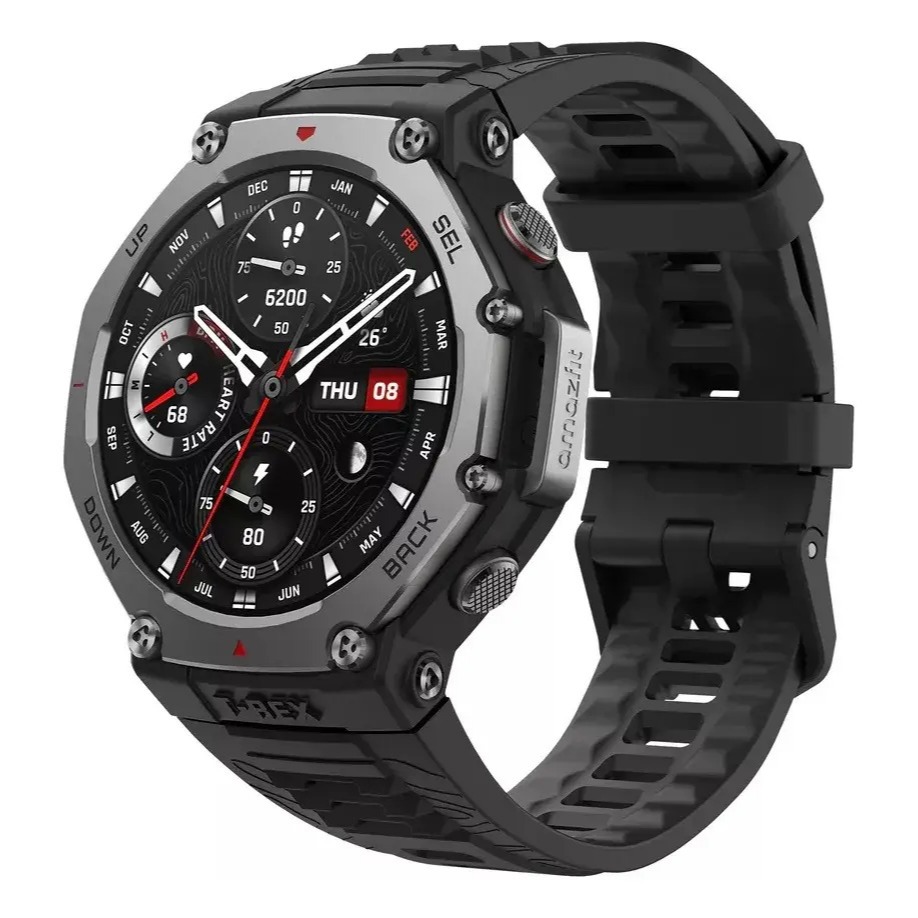 Smartwatch Original Amazfit T-Rex 3 48mm 2000nits GPS Dual Band Mapas Offline 170 Esportes