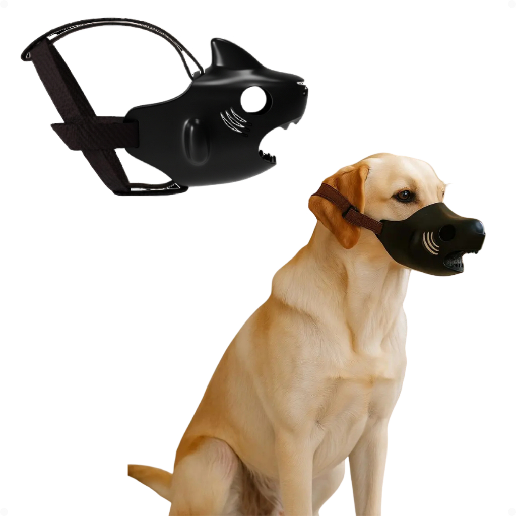 Focinheira Confortável Tela Regulável Ventilada Maleável Cão Cães Cachorro Pequeno Médio Grande