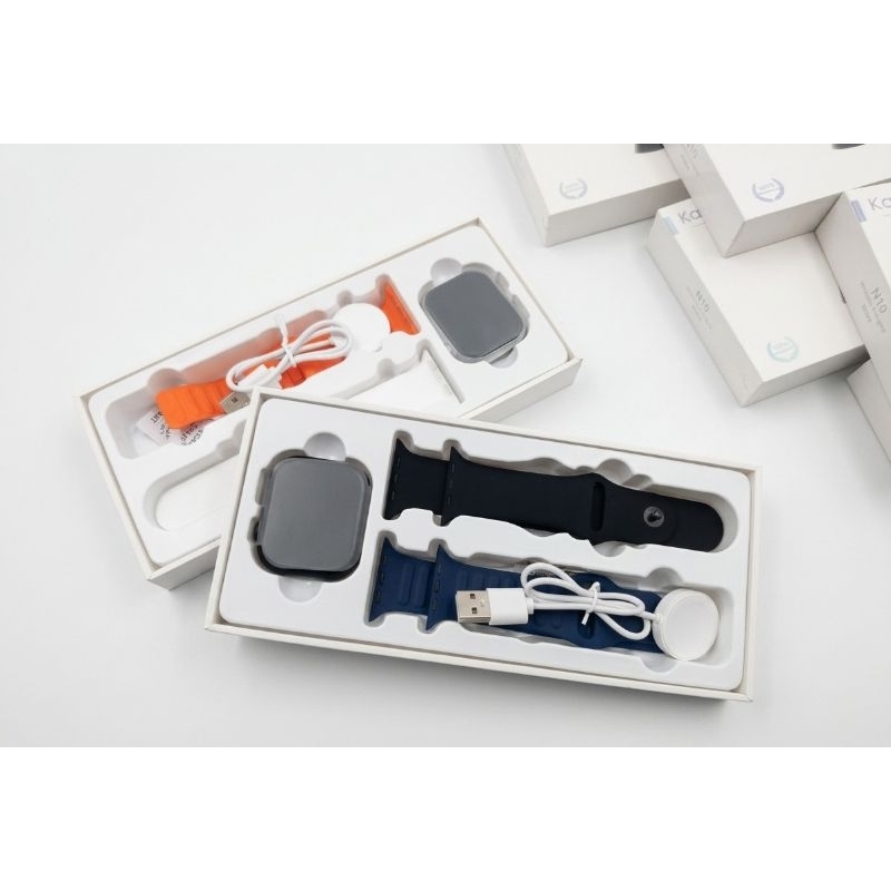 Relógio Smartwatch N10 Original Tela Infinita Faz Chamadas + Brinde 2 Pulseira Extra