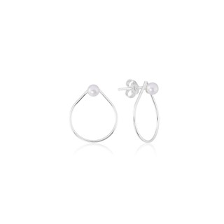 Brinco Gota Pérola Shell Prata 925
