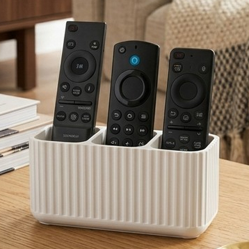 Porta Controle Remoto Decorativo Organizador de Mesa para Sala  Quarto  TV Ar Condicionado