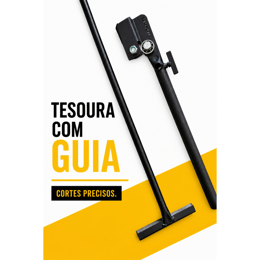 Tesoura Perfiladeira Corte de Chapas Com Guia Tesoura de calha