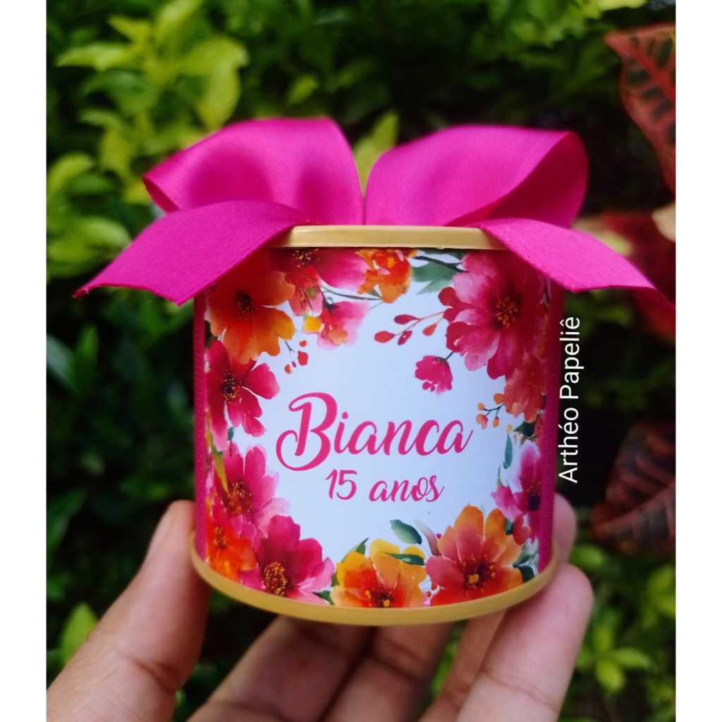 Kit Mini Tubolatas Personalizadas 5x6 cm para Lembrancinha - Vários temas - Aniversário, 15 anos, Casamento, Maternidade