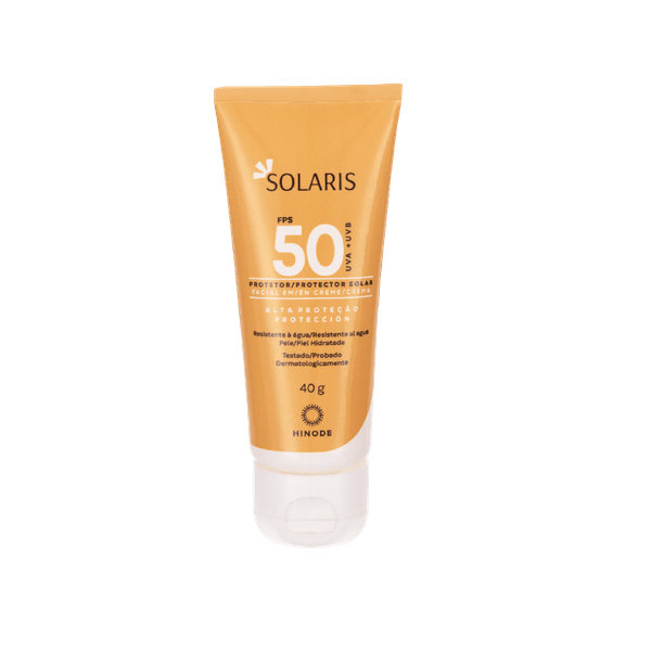 SOLARIS PROTETOR SOLAR FACIAL FPS 50 HINODE 40g