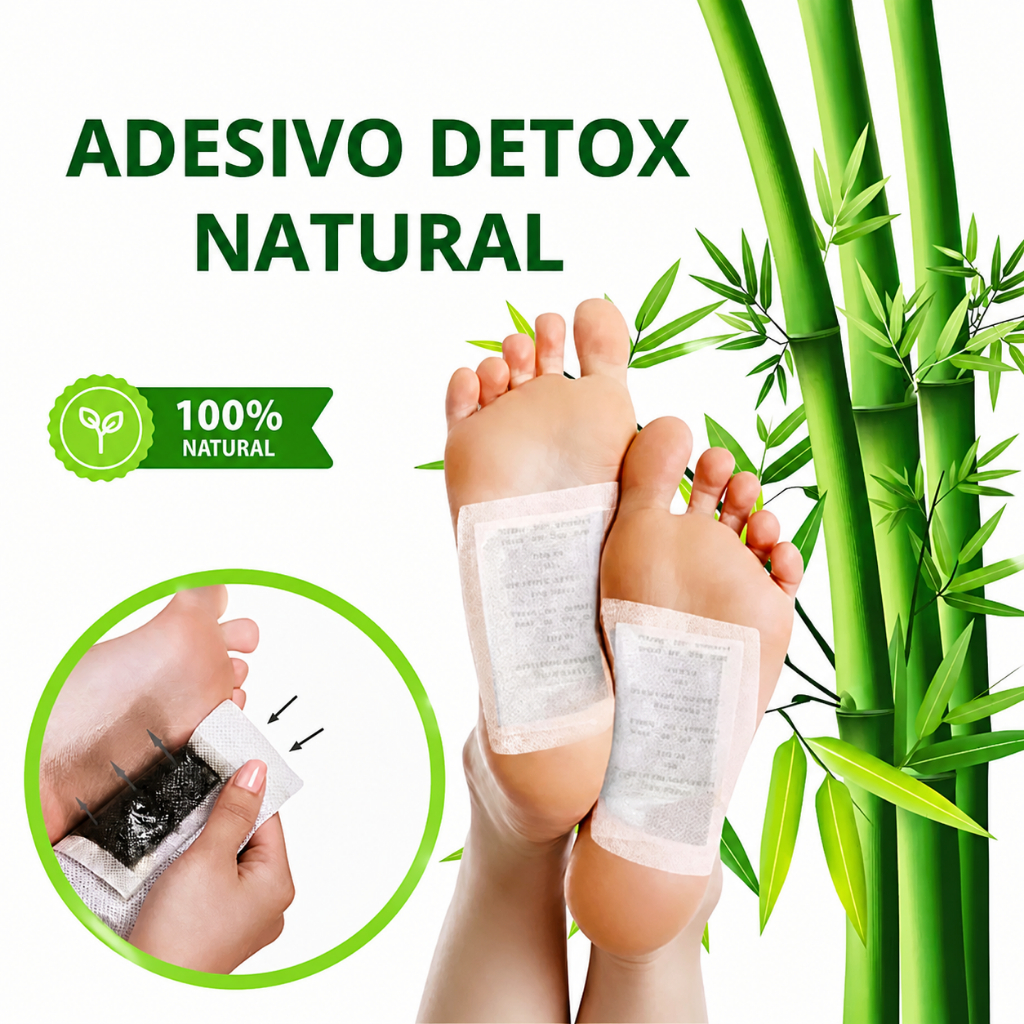 Kit10/20/30/40  Adesivos Detox para Pés almofadas Anti Inchaço Eliminador Toxinas Impurezas Produto Natural
