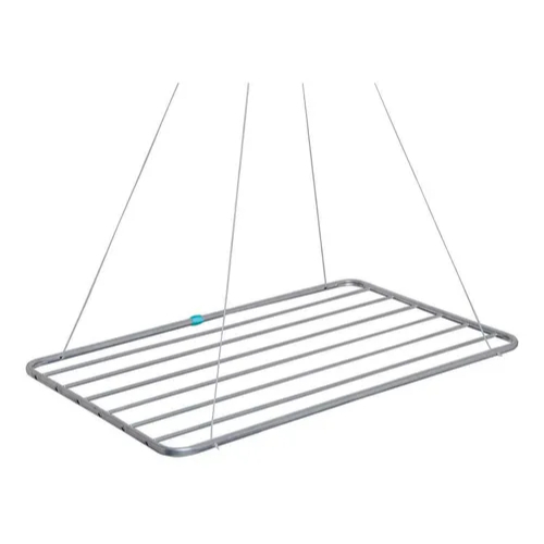 Varal De Teto  + Kit Instalação 90cm x 56cm Mor Alumínio Oferta