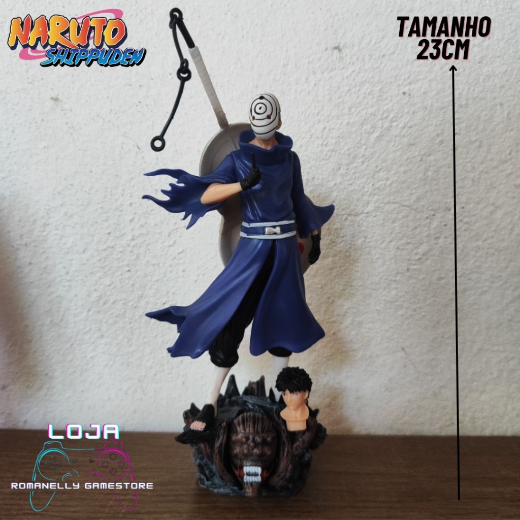 Obito Uchiha Tobi 23cm Action Figure Naruto Shippuden Figura Colecionavel para Presente Enfeite Decoração anime Geek Gam