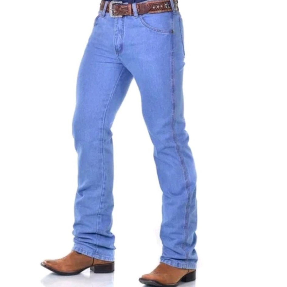 Calça Country Masculina Western Jeans Tradicional com Elastano Rodeio Premium